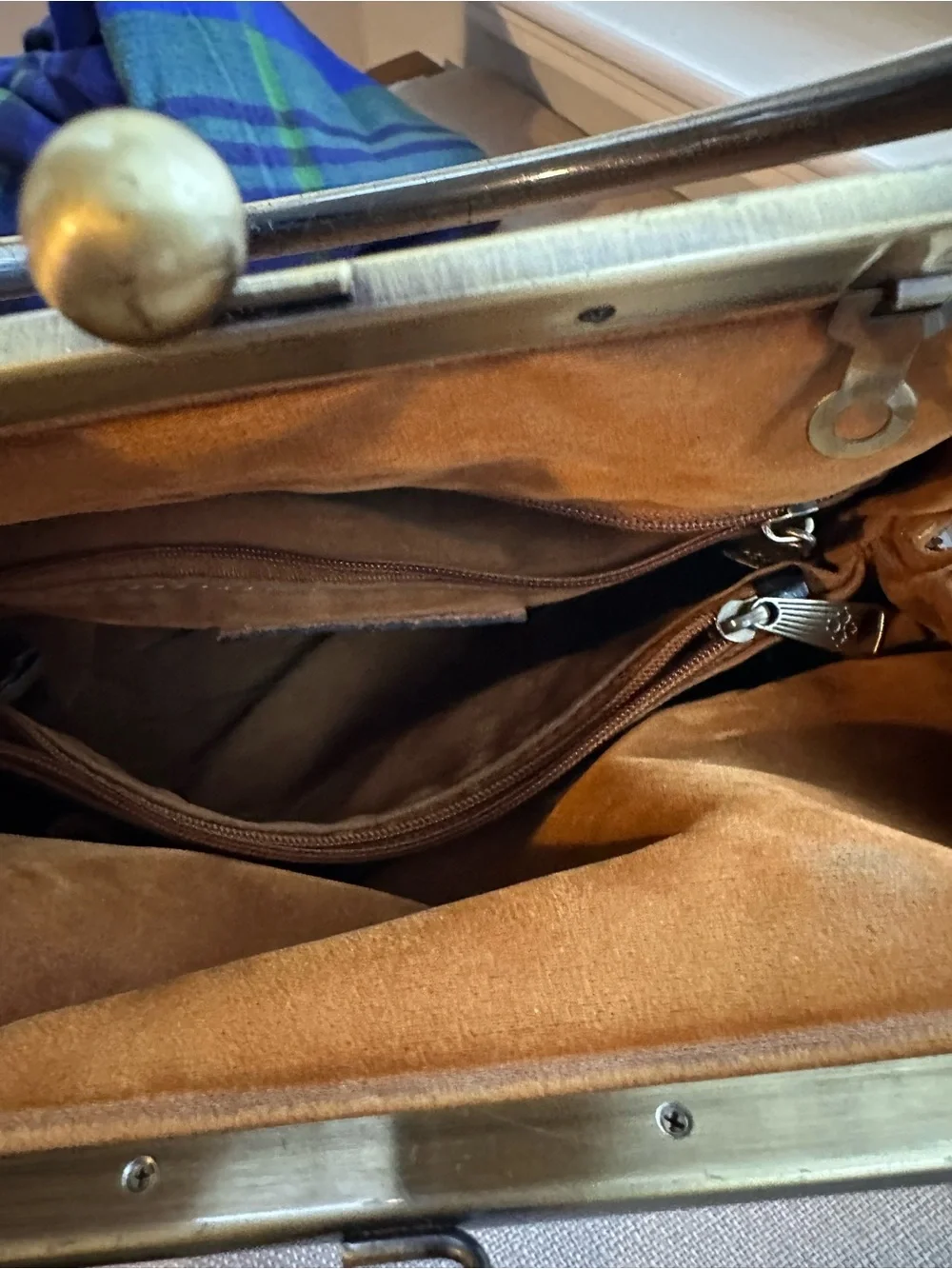 Patricia Nash Novella Frame Bag Tiger Print Leather